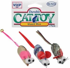 Vo-Toys Wizard Mice 3 pack Cat Toy