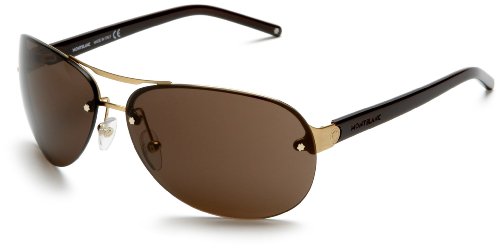 Mont Blanc Men's MB182 Aviator Sunglasses