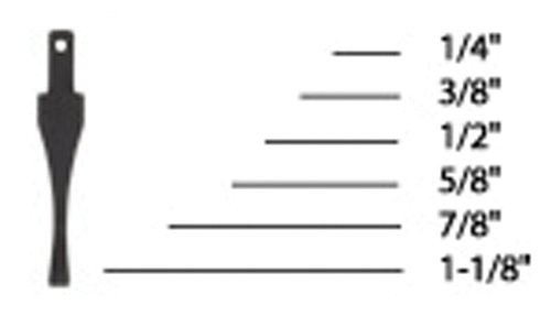 FLEXCUTSK Blades, Interchangeable #1 Chisel, Razor Sharp Steel, Handle Not Included, 1/4 inch (SK329)