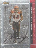 T.J. Houshmandzadeh, Cincinnati Bengals, 2007 Topps Finest Autographed Card