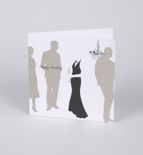 Evening Dress Birthday Girl Card