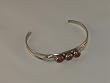Navajo Sterling Silver Bracelet with Coral - BR-0030