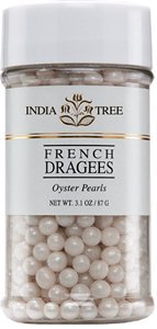 India Tree Oyster Pearl Dragées, Size 5, 3.1-Ounce Unit by India Tree