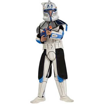  Star Wars Animated Deluxe Clone Trooper Leader Rex Child Costume