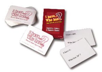I HAVE WHO HAS MENTAL MATH CARD