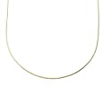 14k Yellow Gold .60mm 8-Sided Diamond-Cut Snake Chain Necklace, 20"