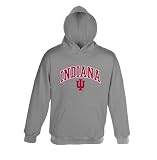 Indiana Hoosiers Athletic Grey NCAA Embroidered Hooded Sweatshirt