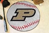 NCAA PURDUE BOILERMAKERS BASEBALL SHAPED DOOR MAT RUG