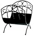 Read UniFlame BLACK WROUGHT IRON LOG RACK W/ SCROLLS Log Rack Details UniFlame BLACK WROUGHT IRON LOG RACK W/ SCROLLS Log Rack