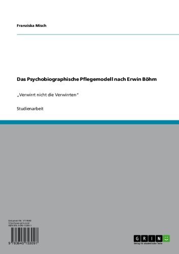 Das Psychobiographische Pflegemodell nach Erwin Böhm: 