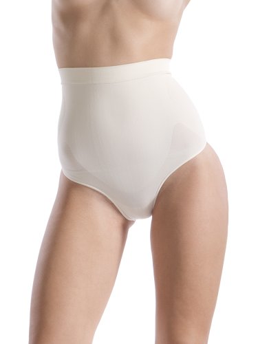 bellycloud Damen Slip  figurformender Seamless Taillenslip, Gr. 42/44 (XL), Elfenbein (cha Preisvergleich