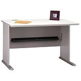 Bush Furniture Series A 48 Wood Desk in Pewter