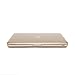 Iwotou Frost Matte Surface Hard Shell Case Cover with Silicone Skin Protective Keyboard Film Cover (MacBook Pro 13'' A1278, Gold)