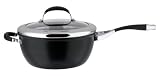 Meyer Circulon Elite Hard Anodised 26cm/5.2ltr Covered Chefs Pan with Helper Handle  from Meyer Group Ltd