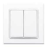 Leviton WSS0S-E2W 3 by 3 Dual Rocker Switch, White