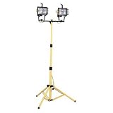 Coleman Cable 07776 Two-Light 1000-Watt Quartz Halogen Light with Tripod