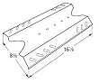 Stainless Steel Heat Plate for BBQ Pro, Sams, Outdoor Gourmet and Kenmore Grills