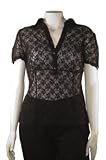 Plus Sheer Floral Top