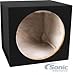Belva MDFS15 15-inch Car Subwoofer Box Sealed 3/4-inch MDF Prelined Polyfil