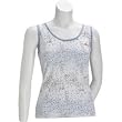 Ellesse Tennis Tippen Print Tank (COLOR: White/Pink, SIZE:Large)