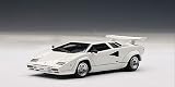 Lamborghini Countach 5000 S White 1/43 by Autoart 54533 Opening hood, doors, trunk. Comes in plastic display showcase. Limited Edition with Certificate of Authenticity.