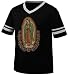 Our Lady of Guadalupe Mens Ringer T-shirt, Virgin Mary Roses V-neck Shirt