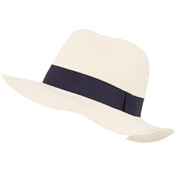 Light Vent Beach Sun Visor Fedora Trilby Hat White