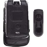 MOTOROLA (343506) Motorola 343506 Half/Full Leather Case - V3 - Black