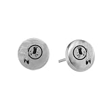 NFL Washington Redskins Stainless Steel Sports Team Button Earrings