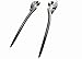 Myhsmooth Zz-bs-swan 2 Count Hair Sticks Natural Black Sandalwood(ebony) Handmade Carved Hair Clip Shawl Hair Pins Pack of 2 Pcs :Swan