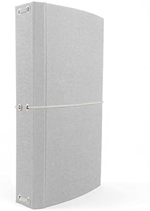 CitriDori: Hard Cover Traveler's Notebook in Dove. Refillable Journal with Pen Loop by Citrus Book Bindery