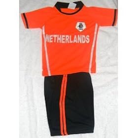 CHILDRENS, KIDS, BOYS, & GIRLS HOLLAND NETHERLANDS SOCCER SET SIZE 10 (AGES 7 AND 8)