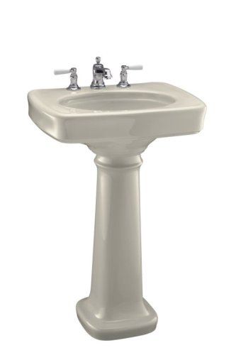 Bathroom Sink Pedestal by Kohler - K-2338-8 in Almond