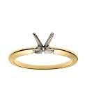 18k Yellow Gold Classic Solitaire Engagement Ring Setting