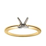 18k Yellow Gold Classic Solitaire Engagement Ring Setting
