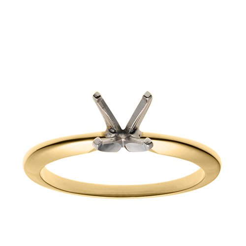 18k Yellow Gold Classic Solitaire Engagement Ring Setting