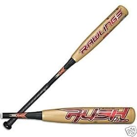 New Rawlings Rush Gold Adult Baseball Bat 32/29 New Rawlings Rush Gold Adult Baseball Bat 32/29