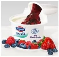 Fage Total 2 Percent Greek Strained Yogurt with Mixed Berries, 5.3 Ounce -- 12 per case.
