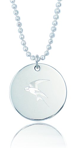 Flying Swallow Sterling Silver Necklace