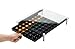 JackCubeDesign Tempered Glass 48 Coffee Pod Holder Organizer Storage Box Stand Black Iron Drawer (13.2 x 14.9 x 3.1 inches) ? :MK308A