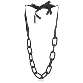Kenneth Cole New York Urban Rock Olive Leather Link Necklace,