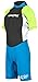 Hyperflex Access Unisex Child's 2mm Back Zip Shorty Wetsuit - Warm, Kid's Springsuit - 4-Way Stretch Neoprene - Adjustable Collar and Flat Lock Construction - 50+ UV Shield. Ages 2 Thru 16