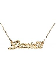 Name Necklaces Danielle - Personalized Necklace Gold Plated 18K, Belcher Chain, 2mm Thick