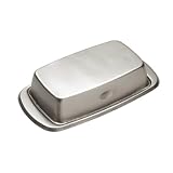 Butter Dish with Cover-MIU Brushed Stainless-Steel