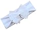 Funny Girl Designs Leiah Baby Headband Featuring Layered Organza Ribbon Bow (Newborn - 1 Years), White