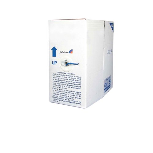 StarTech 1000-Feet Bulk Roll of Blue CMR Cat5e Solid UTP Cable (WIRC5E350CMR) On Sale