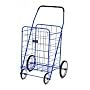 Jumbo Folding Shopping Cart - Blue (Blue Cart) (41.75"h x 24"w x 21"d (cart size))