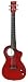Eleuke Tenor Ukulele, Solid Body, 19 Fret, Flamed Red Eleuke Tenor Ukulele, Solid Body, 19 Fret, Flamed Red