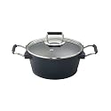 Karcher 121787 Hochwertiger Aluguss Kochtopf Ø 24 cm Teflon Classic antihaftbeschichtet, schwarz