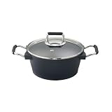 Karcher 121787 Hochwertiger Aluguss Kochtopf Ø 24 cm Teflon Classic antihaftbeschichtet, schwarz